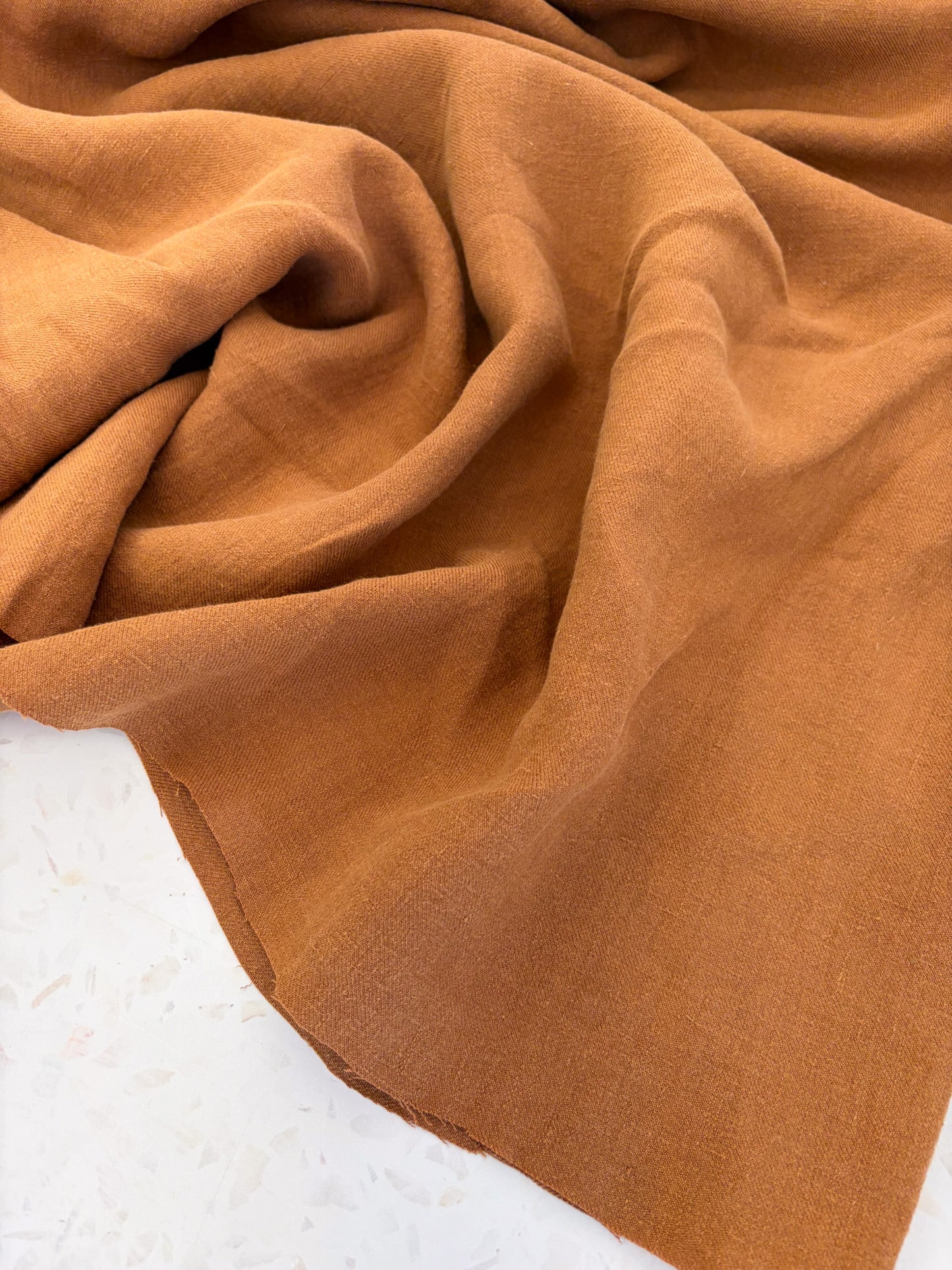 Nomad Heavy Linen Twill in Caramel