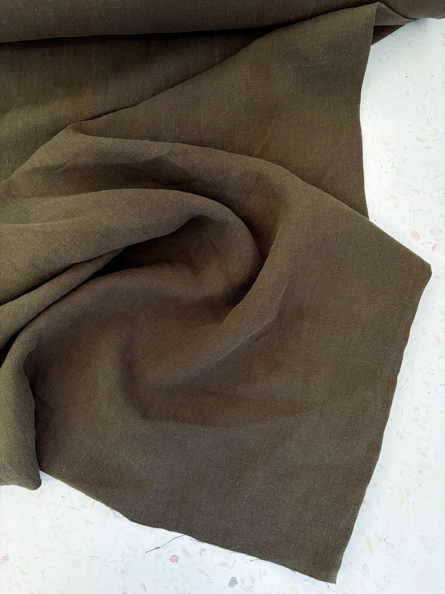 Nomad Heavy Linen Twill in Bark