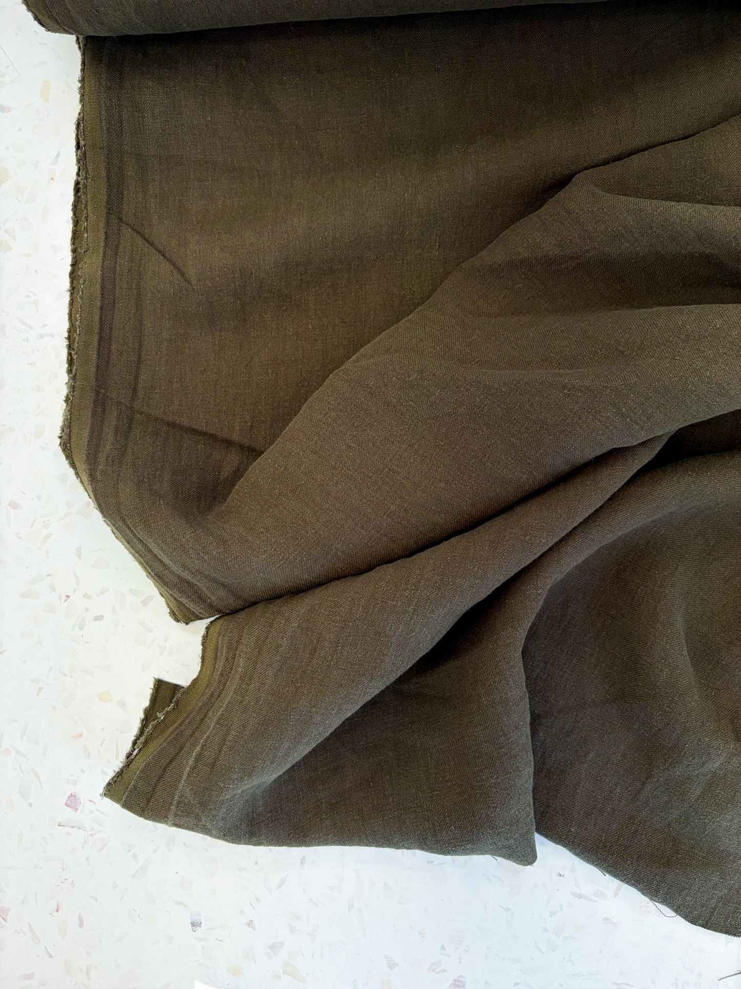 Nomad Heavy Linen Twill in Bark