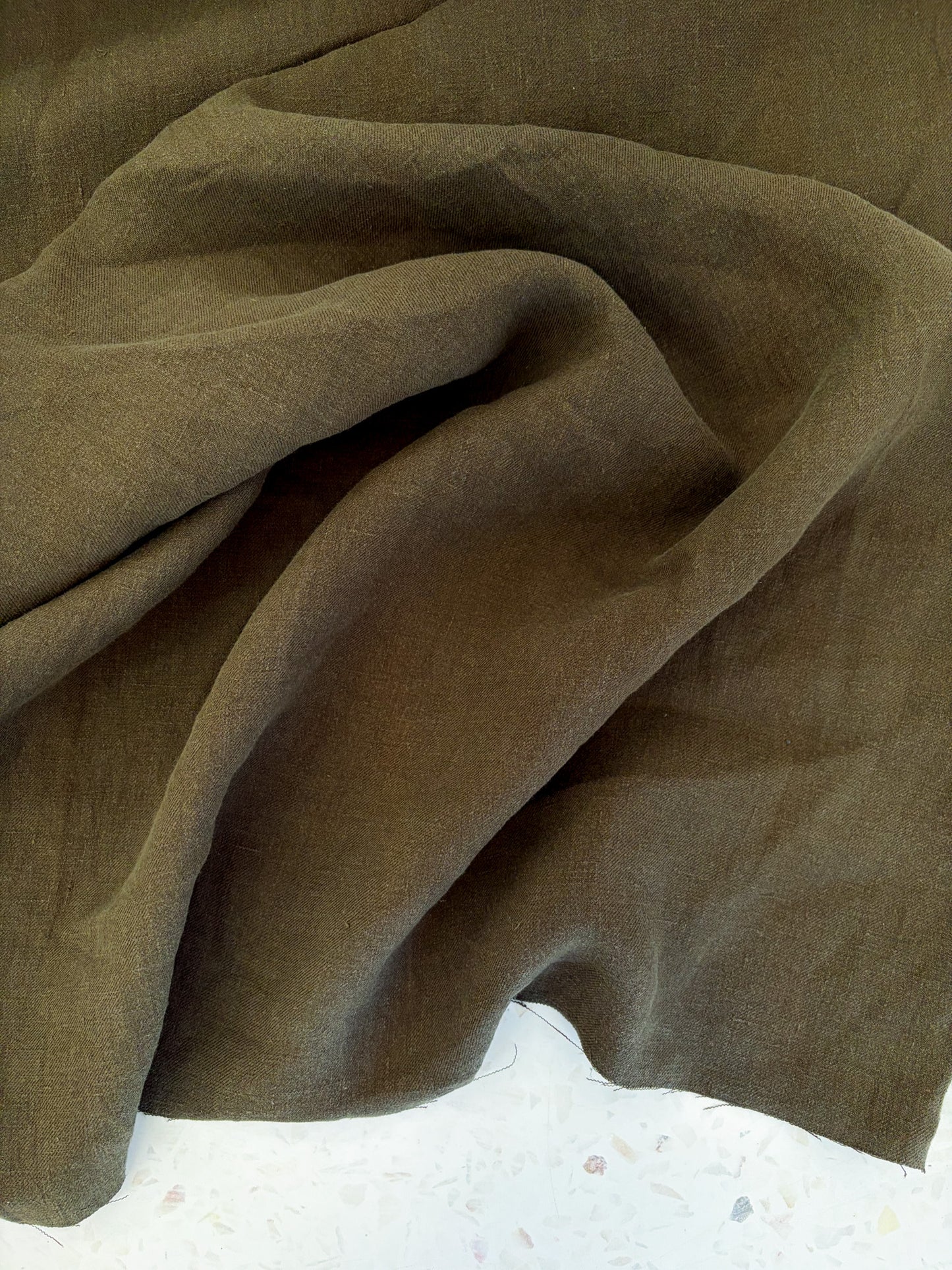 Nomad Heavy Linen Twill in Bark