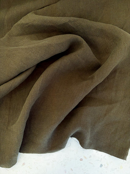 Nomad Heavy Linen Twill in Bark