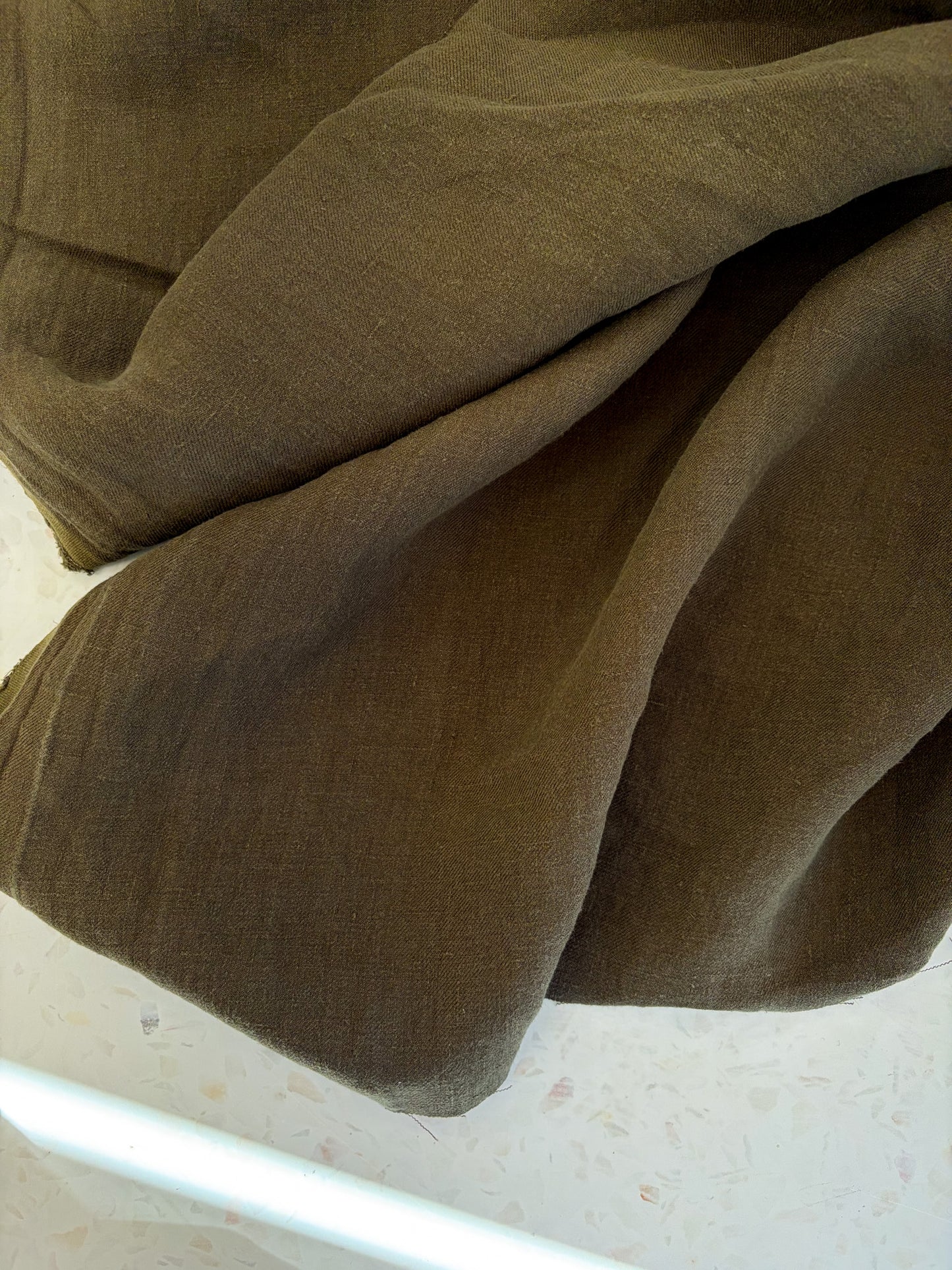 Nomad Heavy Linen Twill in Bark