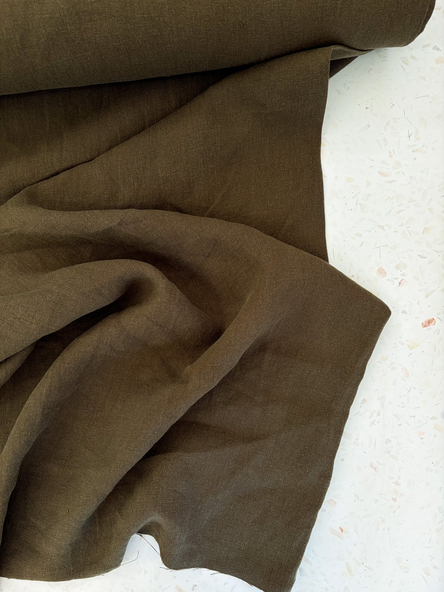 Nomad Heavy Linen Twill in Bark