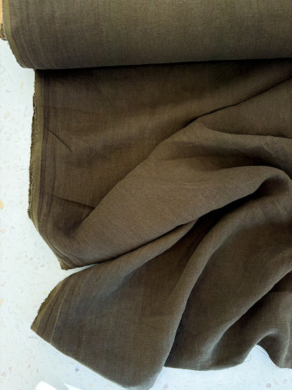 Nomad Heavy Linen Twill in Bark