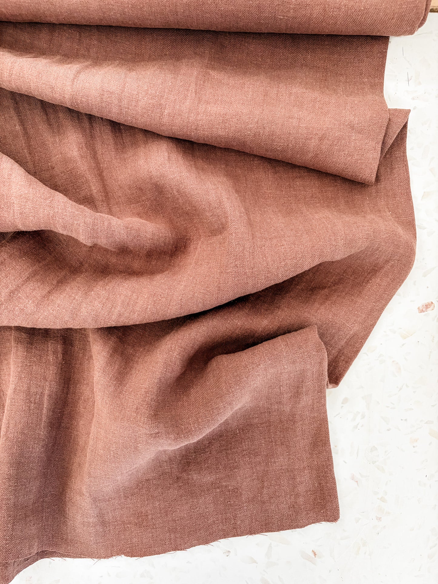 Nomad Heavy Linen Twill in Cocoa