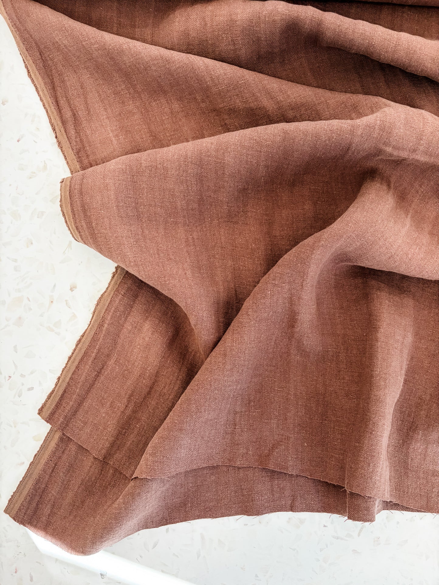 Nomad Heavy Linen Twill in Cocoa