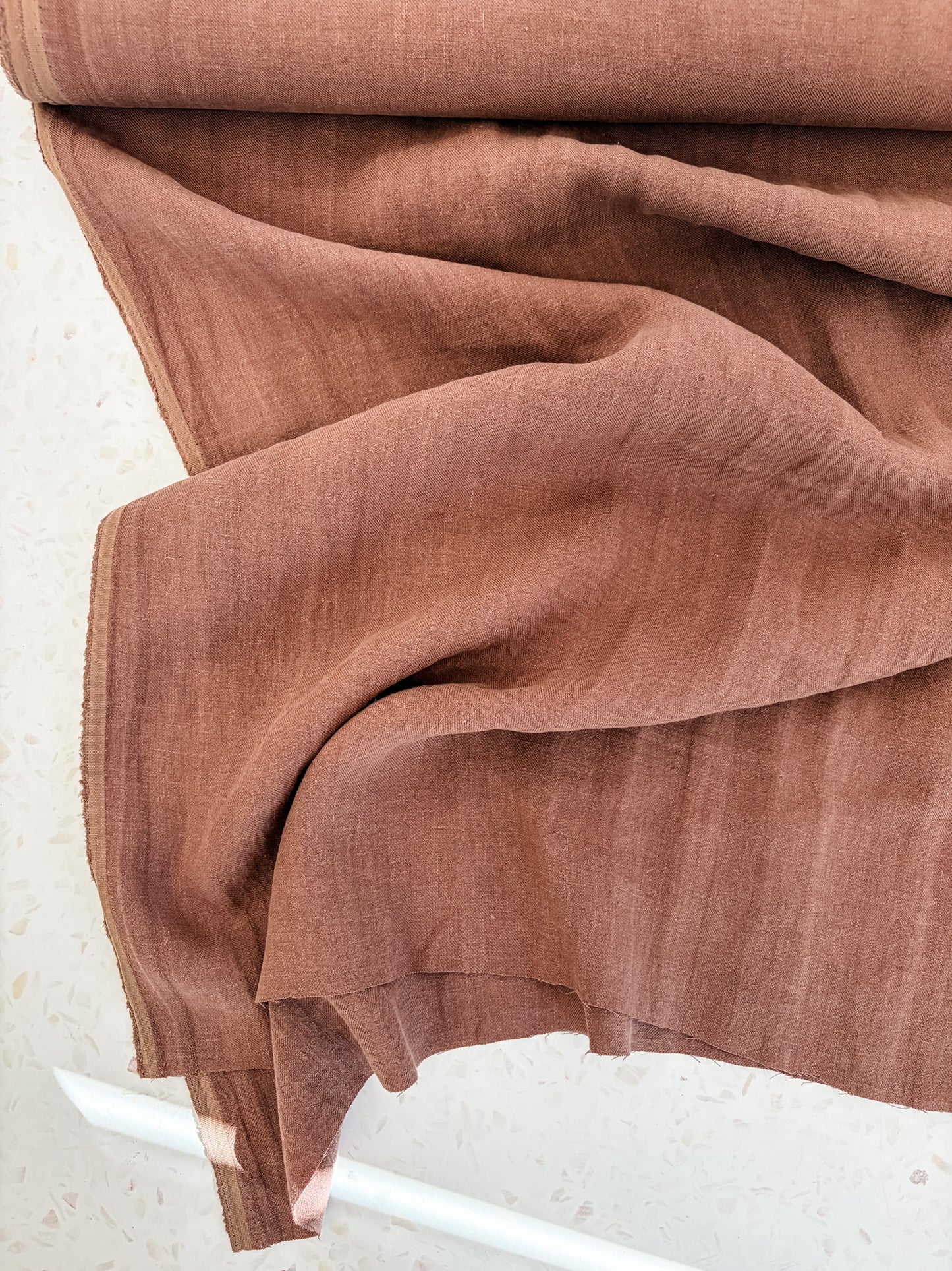 Nomad Heavy Linen Twill in Cocoa
