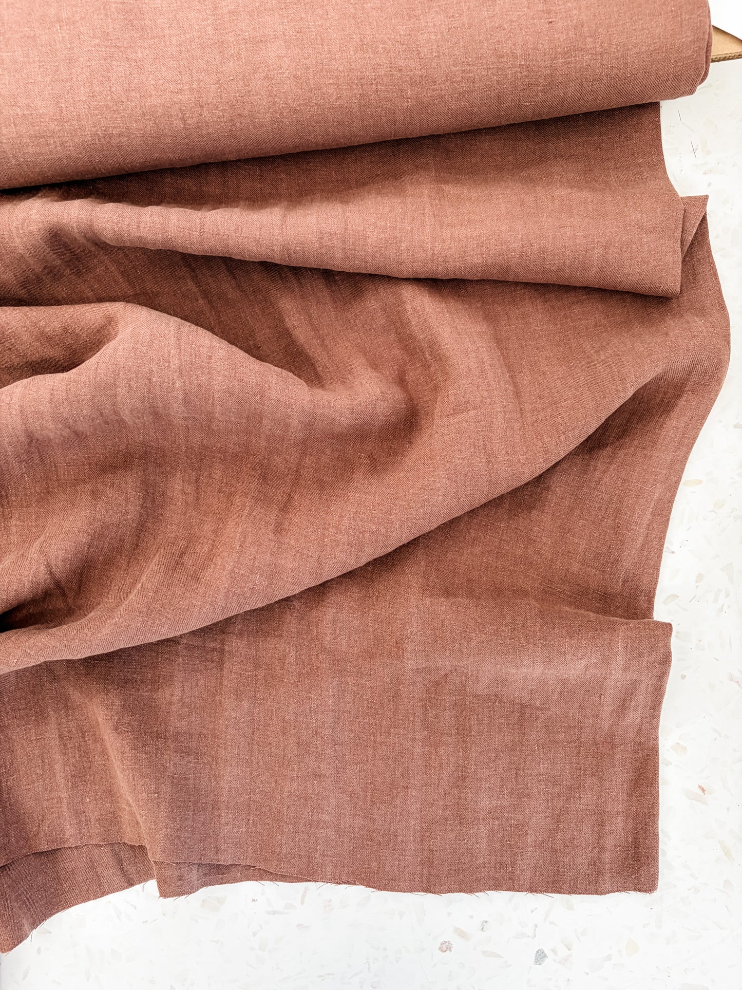 Nomad Heavy Linen Twill in Cocoa