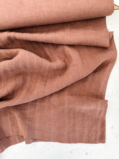 Nomad Heavy Linen Twill in Cocoa