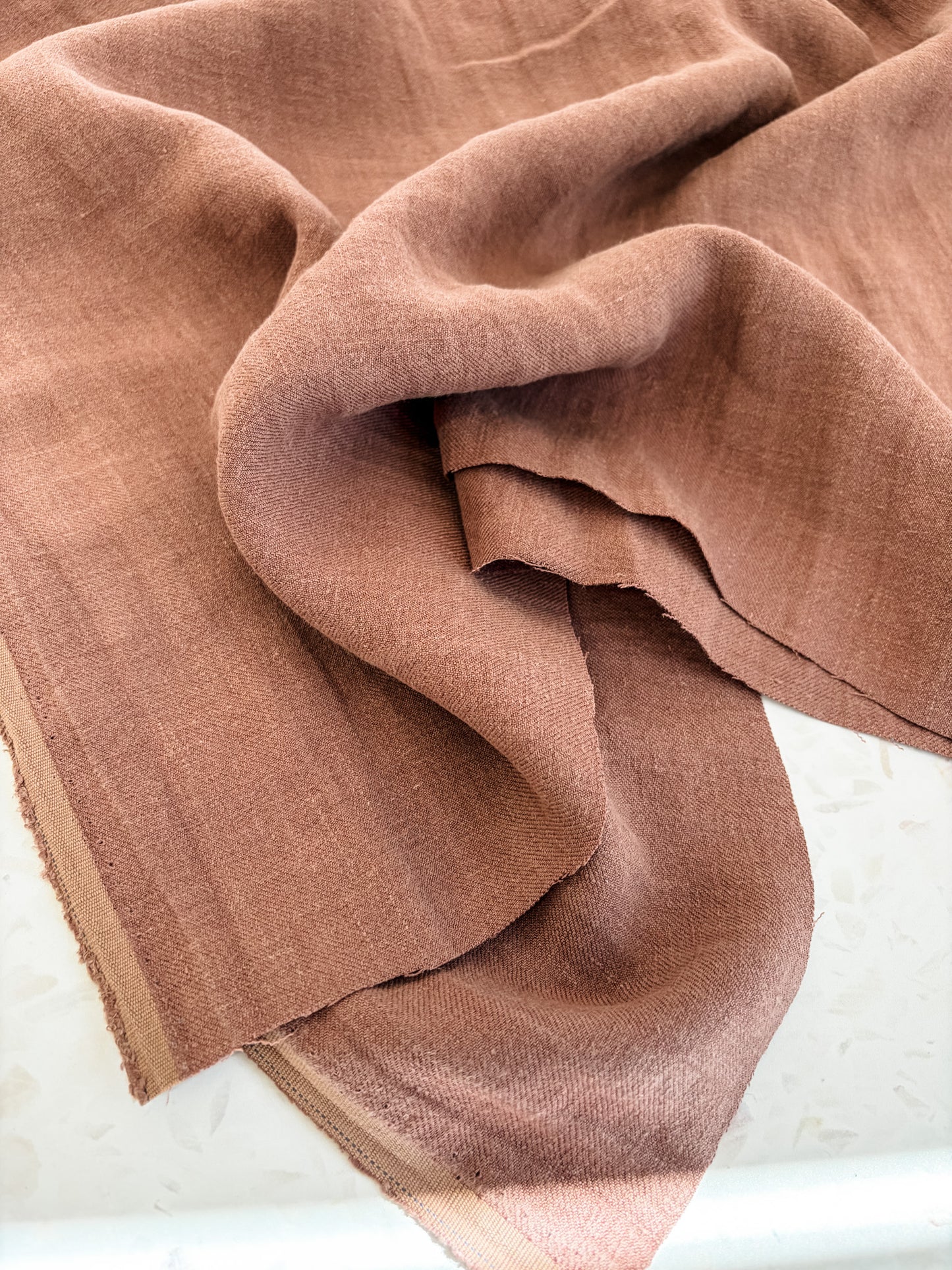Nomad Heavy Linen Twill in Cocoa