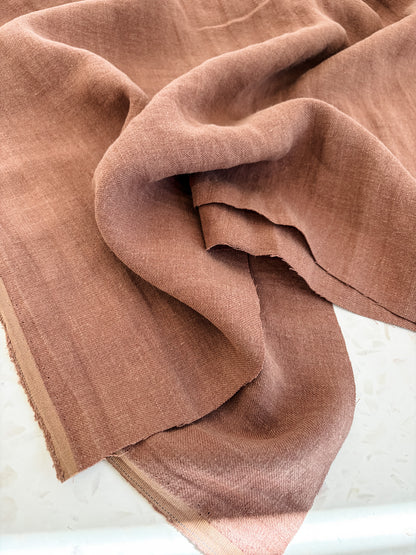 Nomad Heavy Linen Twill in Cocoa
