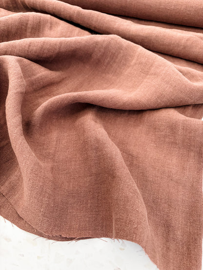 Nomad Heavy Linen Twill in Cocoa