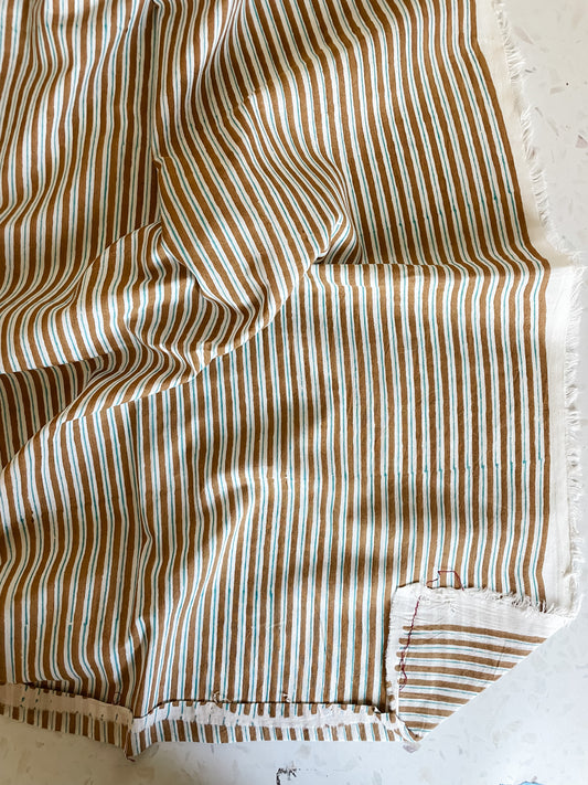 Indian Cotton – Swim Meet Blockprint