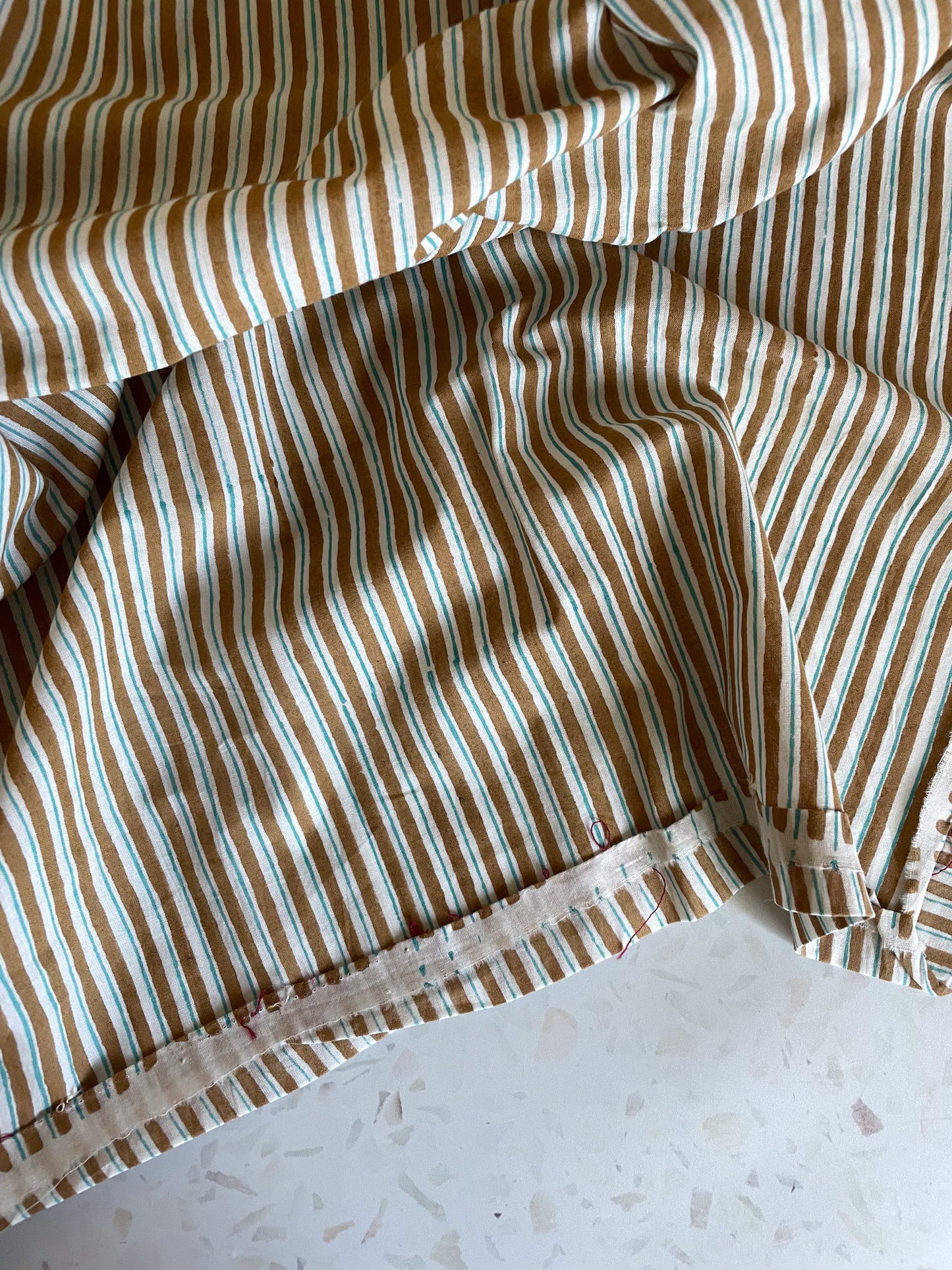 Indian Cotton – Swim Meet Blockprint