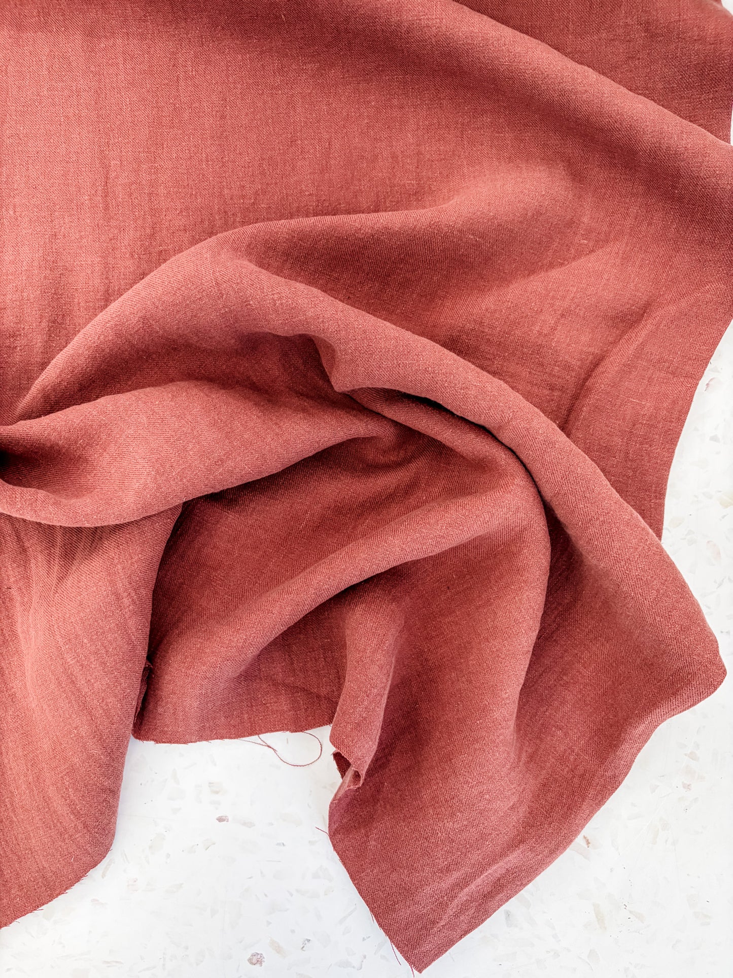 Nomad Heavy Linen Twill in Marsala