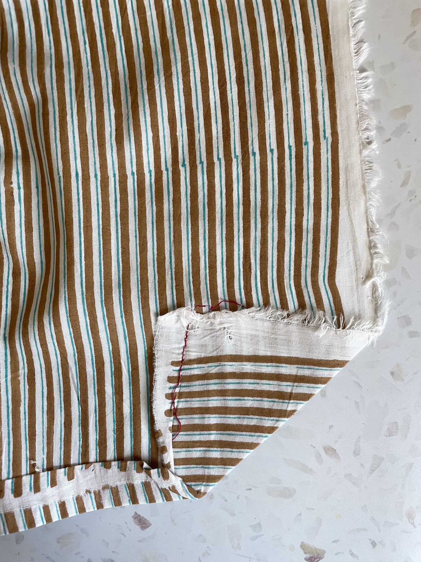 Indian Cotton – Swim Meet Blockprint