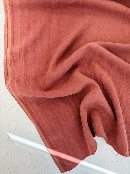 Nomad Heavy Linen Twill in Marsala