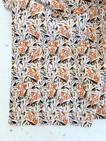 Feathered Berries Quilting Cotton