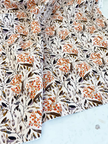 Feathered Berries Quilting Cotton