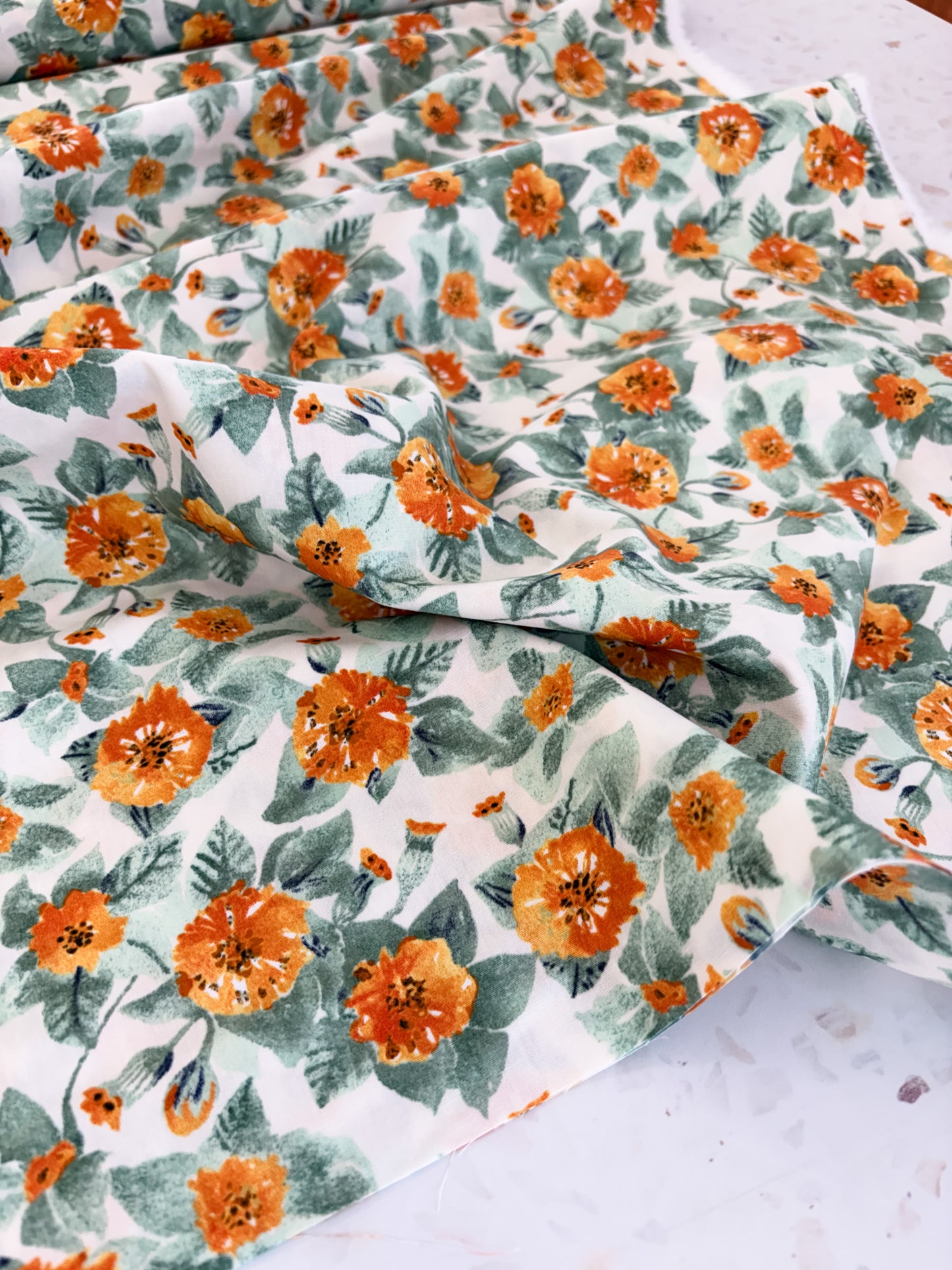 Barcelona Casa Vicens in Gold Quilting Cotton