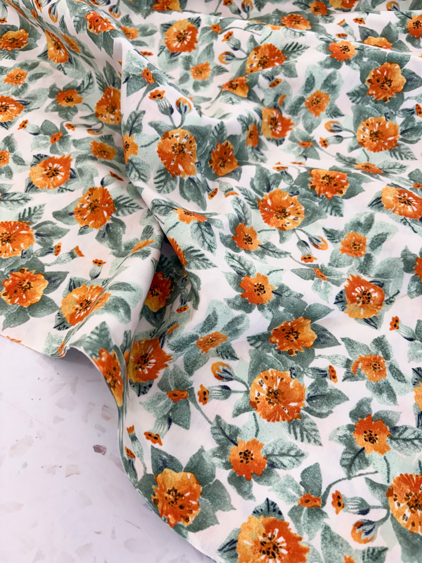 Barcelona Casa Vicens in Gold Quilting Cotton