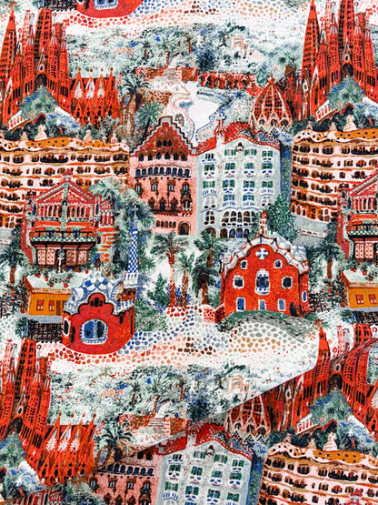 Barcelona Landmarks Quilting Cotton