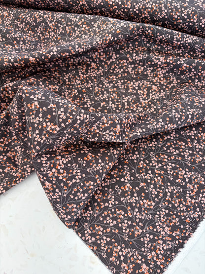 Botanical Ascent Quilting Cotton in Ume