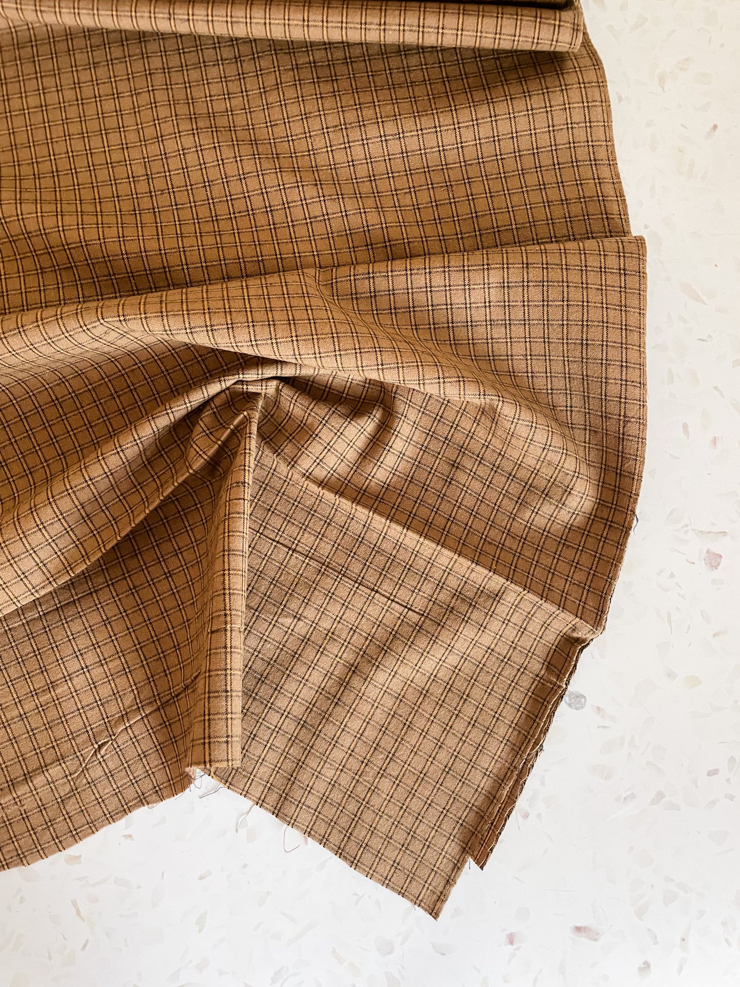 Brushed Cotton – Golden Hour Check
