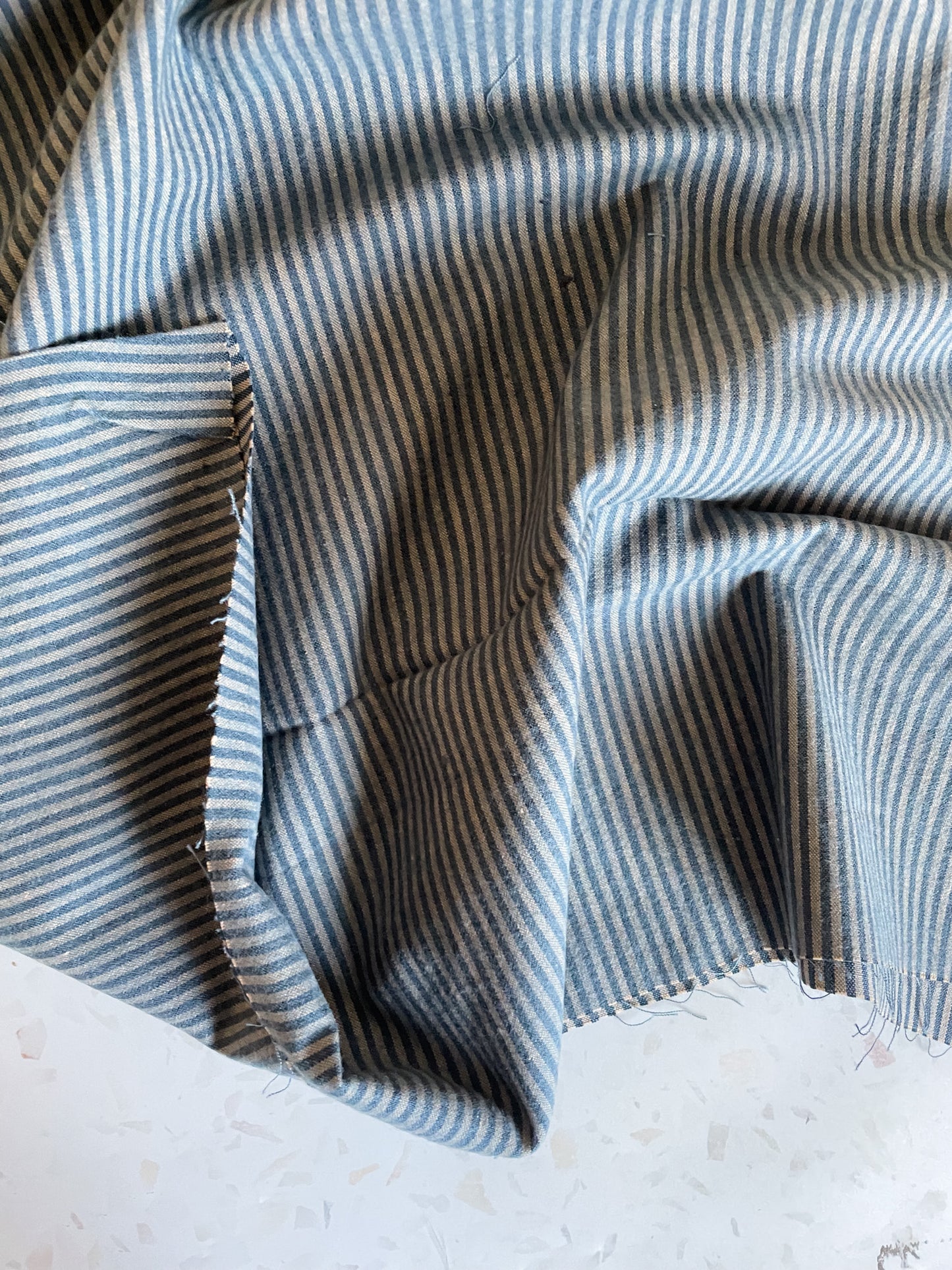 Brushed Cotton – Driftwood Stripe
