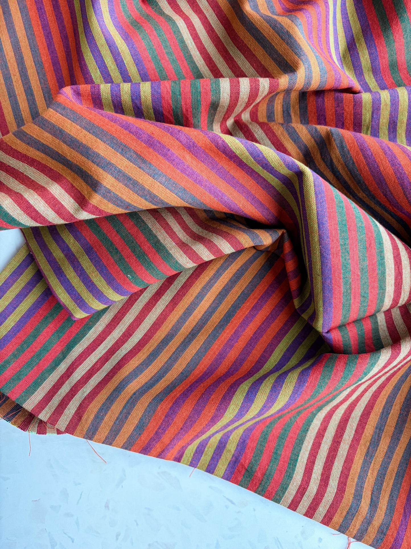 Cabana Stripes Cotton Woven in Antipasto