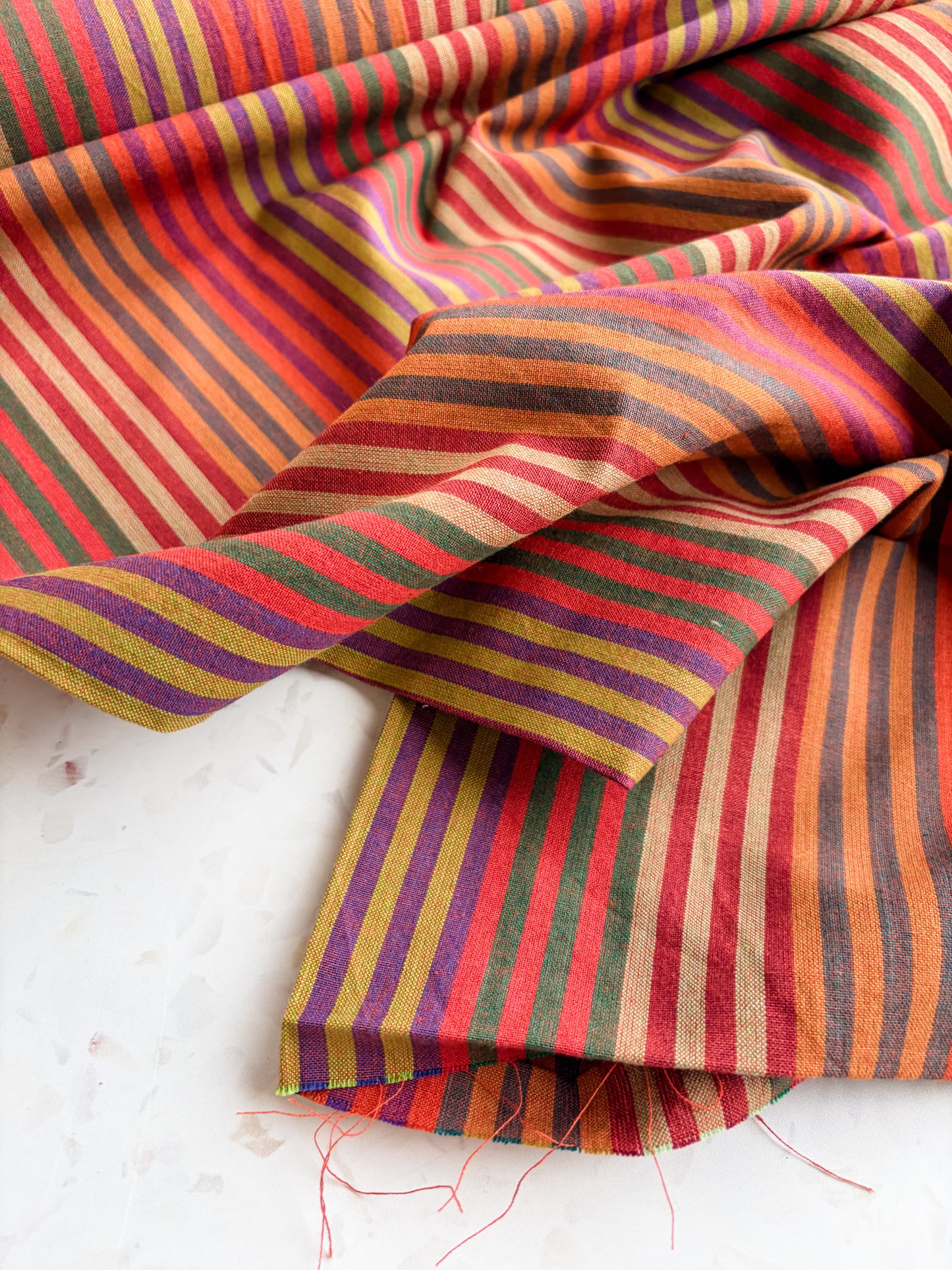 Cabana Stripes Cotton Woven in Antipasto