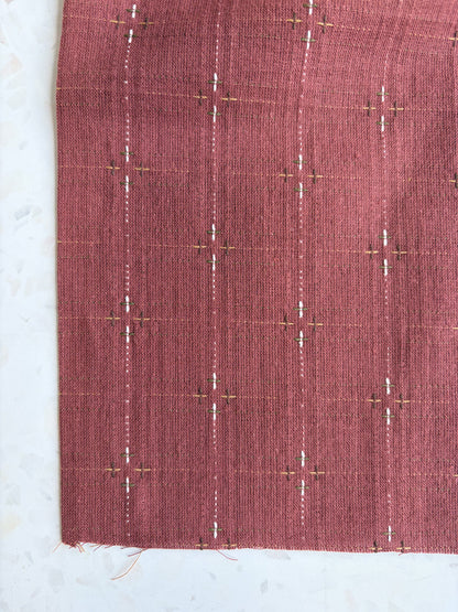 Embroidered Wovens – Rustic Barn Red