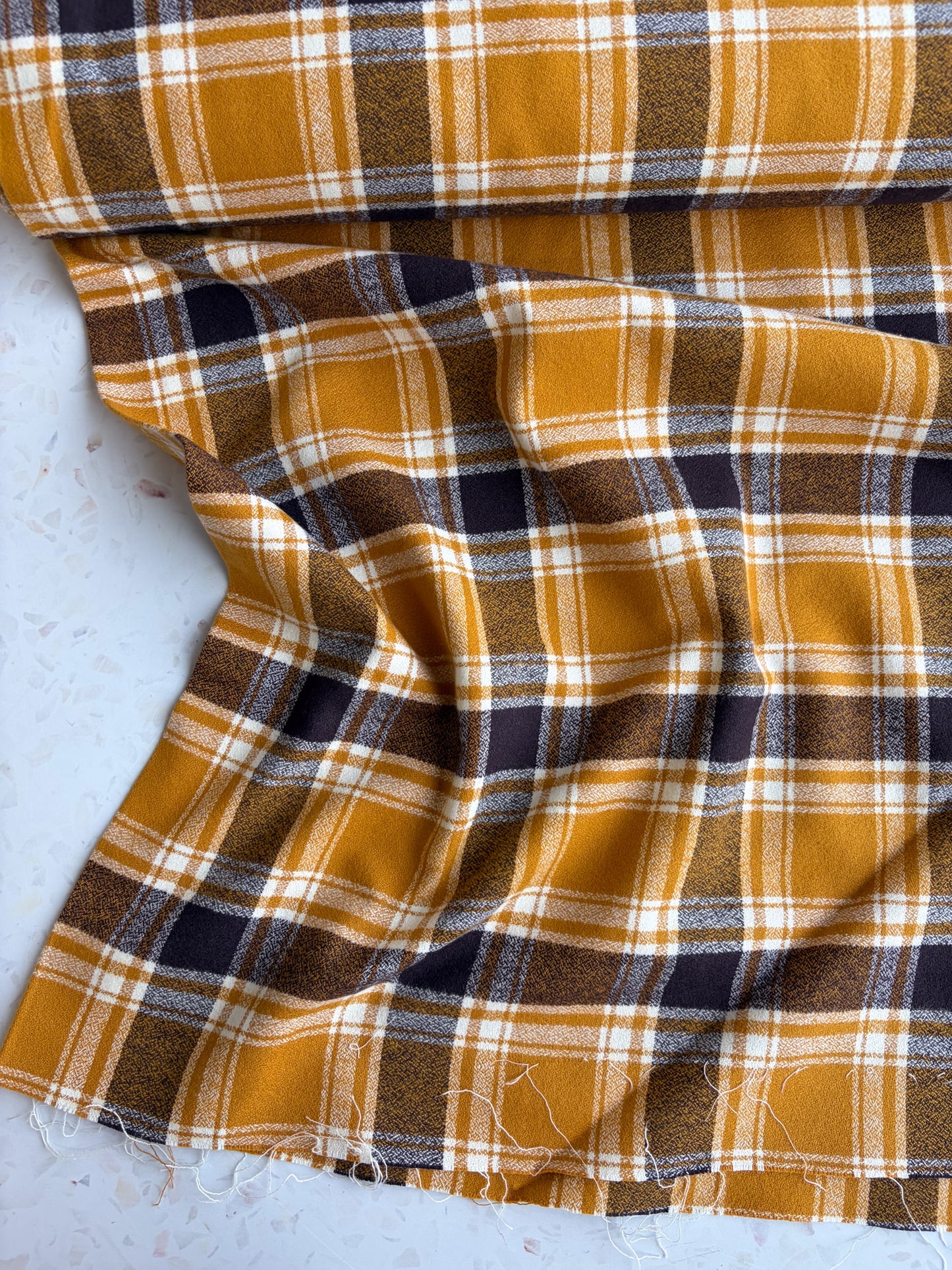 Mammoth Flannel in Saffron