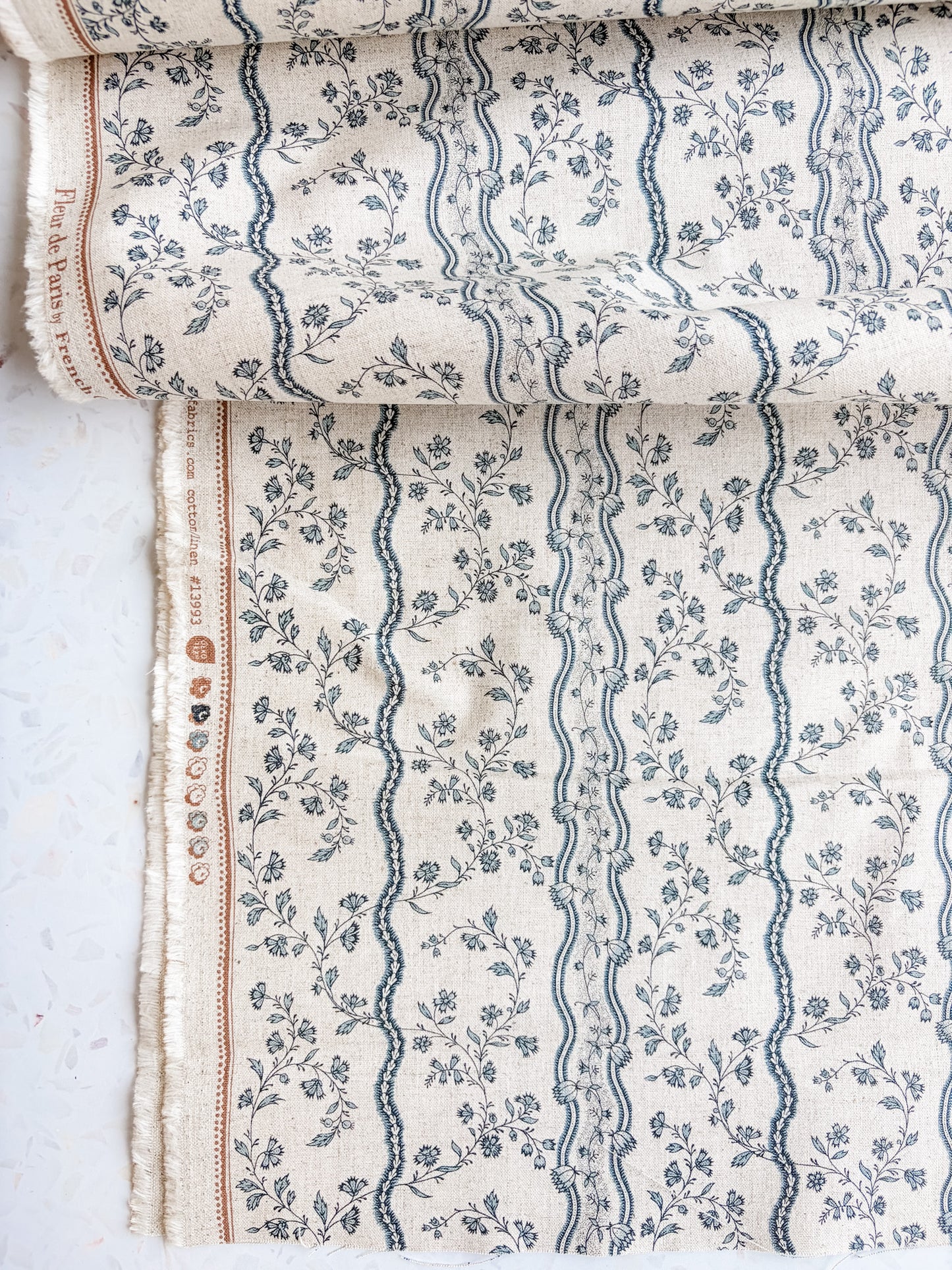 French General Fleur de Paris Mochi Linen – Floral Vines