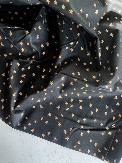 Ruby Star Society Starry Quilting Cotton – Black Gold Metallic