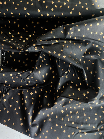 Ruby Star Society Starry Quilting Cotton – Black Gold Metallic