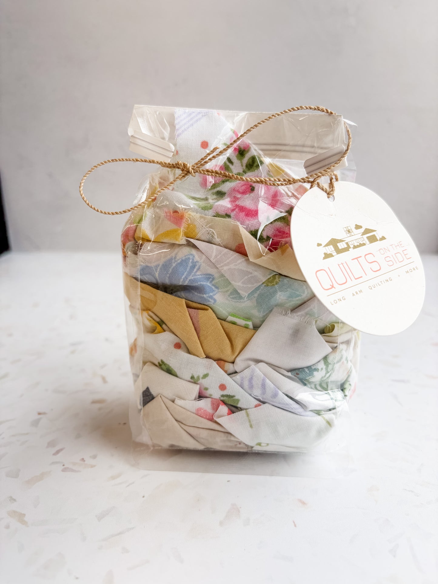 Vintage Fabric Scraps by Quilts on the Side