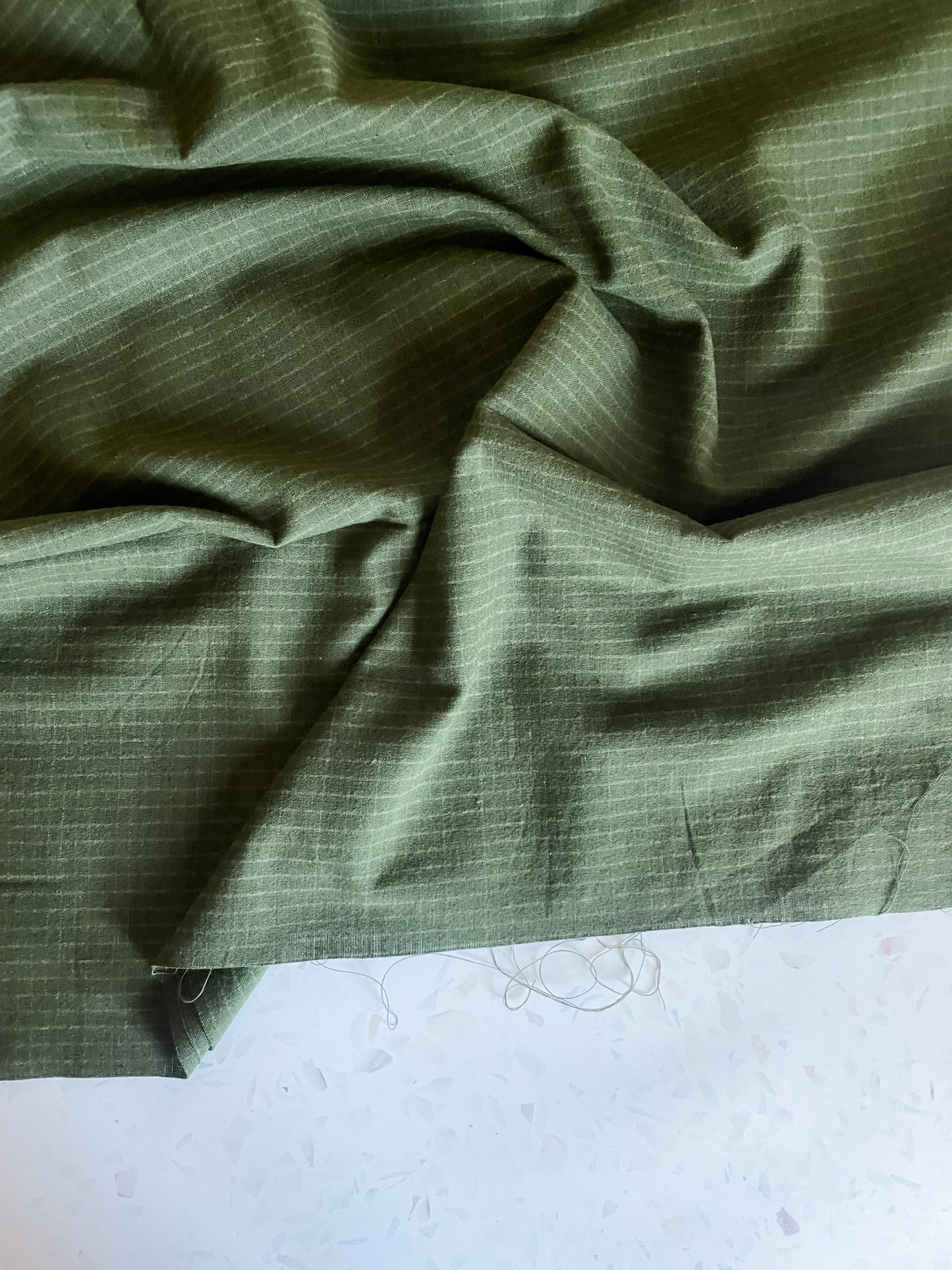 Brushed Cotton – Evergreen Grid