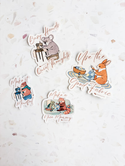 Material Goods Animal Stickers