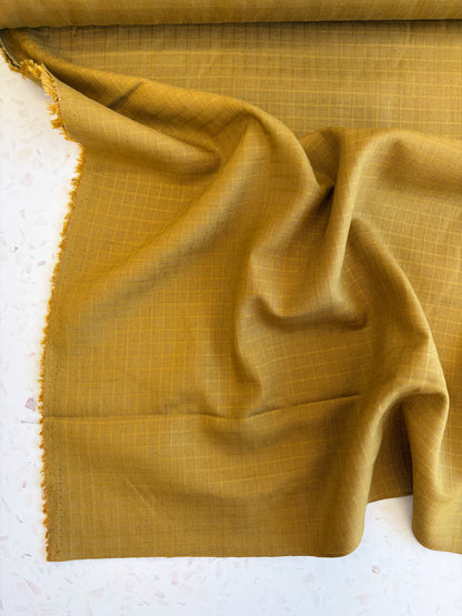 Little Tile Linen/Viscose Blend Fabric in Dreamy Twilight