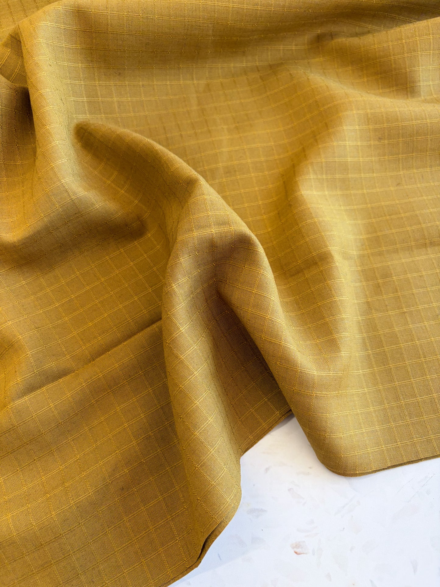 Little Tile Linen/Viscose Blend Fabric in Dreamy Twilight