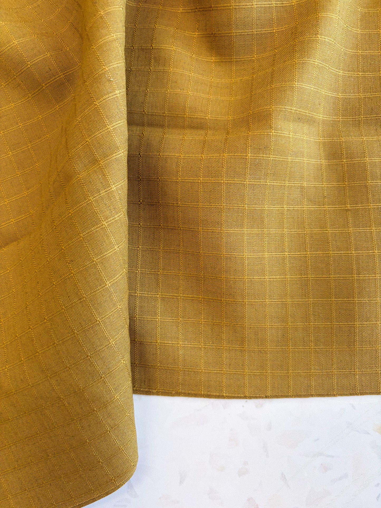 Little Tile Linen/Viscose Blend Fabric in Dreamy Twilight