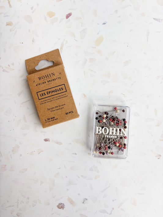 Bohin Glass Head Pins