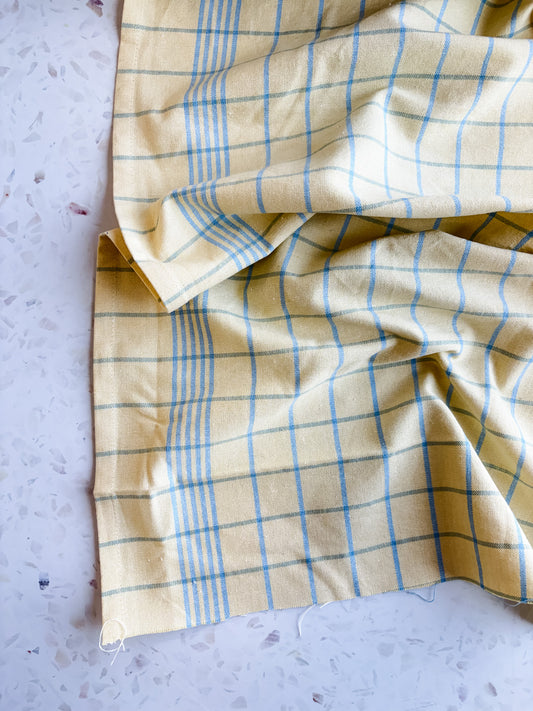 Toweling in Canary Check