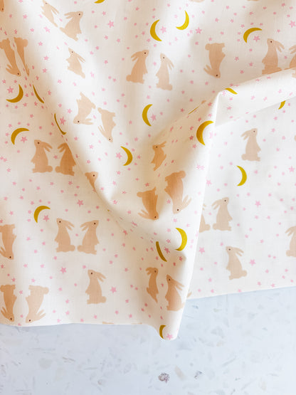 Ruby Star Society Mystic Fable Quilting Cotton- Galaxy Bunnies Natural