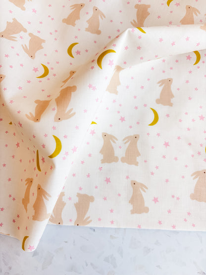 Ruby Star Society Mystic Fable Quilting Cotton- Galaxy Bunnies Natural
