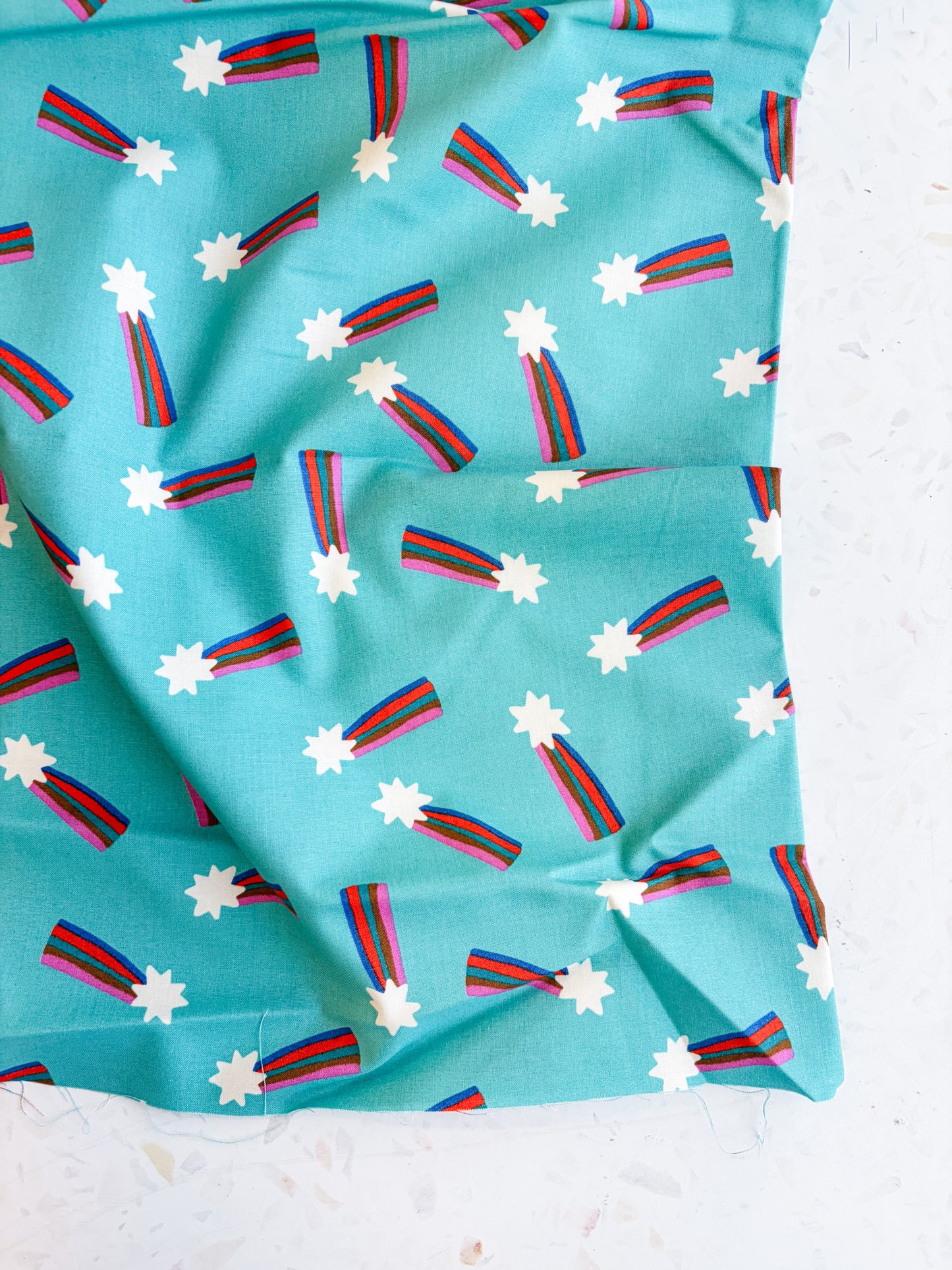 Ruby Star Society Mystic Fable Quilting Cotton - Shooting Stars in Cottage Blue