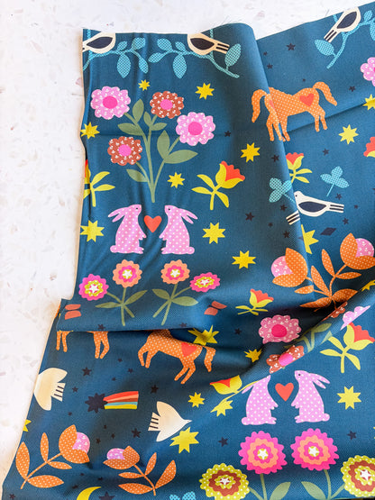 Ruby Star Society Mystic Fable Quilting Cotton - Folk Farm in Galaxy