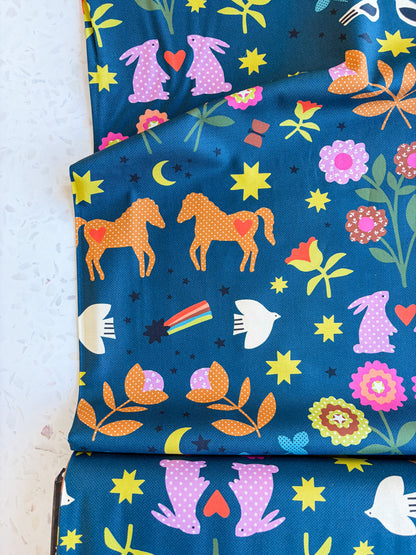 Ruby Star Society Mystic Fable Quilting Cotton - Folk Farm in Galaxy