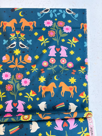 Ruby Star Society Mystic Fable Quilting Cotton - Folk Farm in Galaxy
